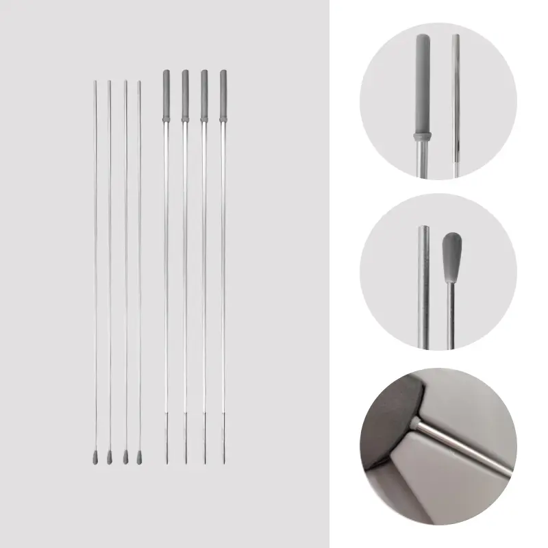Detail shot of WZRODS' ​​carbon composite fiber banner poles​​ - six lightweight rods with rubber-tipped ends shown alongside magnified views of ​​anti-slip connectors​​ and ​​weather-resistant joints​​, essential components for ​​quick-assembly flag system​​ in backpack advertising solutions.