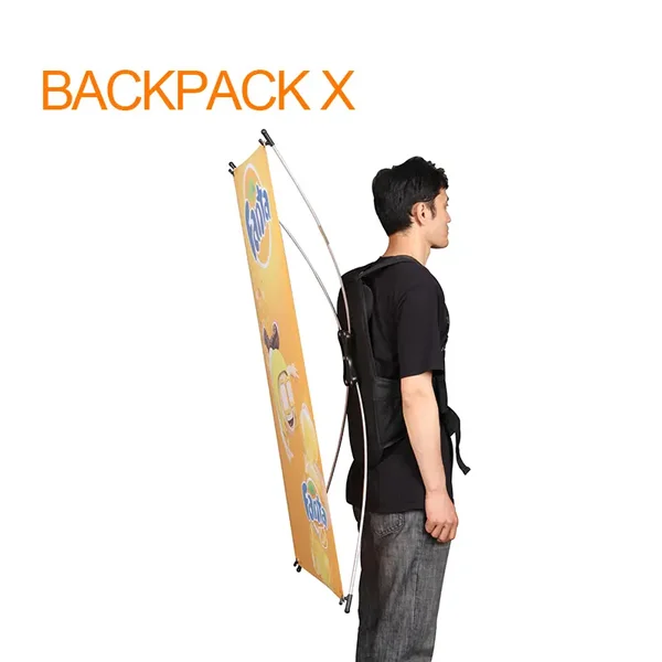 Wearable Backpack X Banner for On-the-Go Promotion