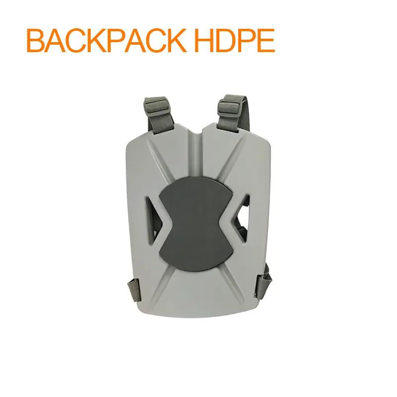 Backpack Flag Banner HDPE with geometric-patterned back panel and adjustable straps | Lightweight HDPE material for outdoor advertising | Branding