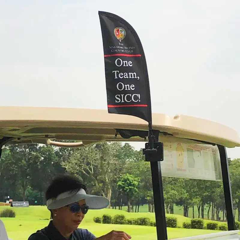 Magnetic Banner on Golf Cart ! Design | Singapore Country Club Promotion