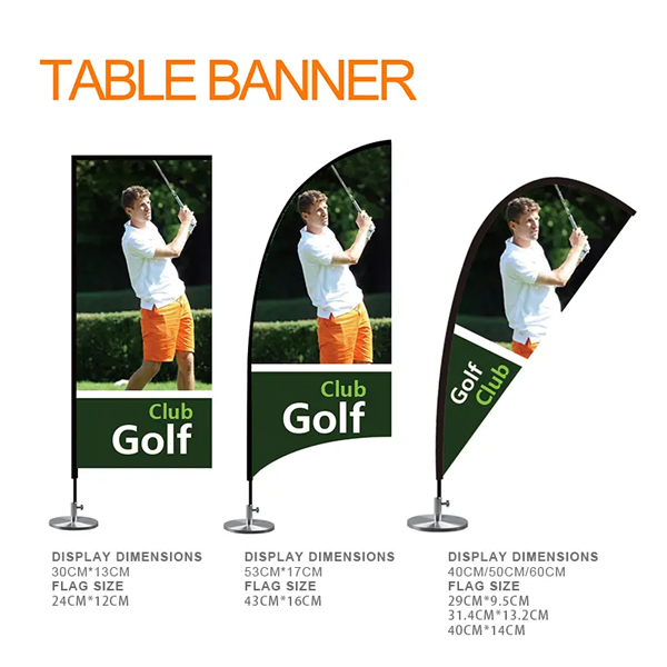 Tabletop Beachflag-Table banner