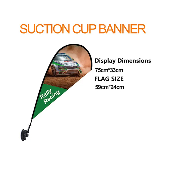 flag with suction cup