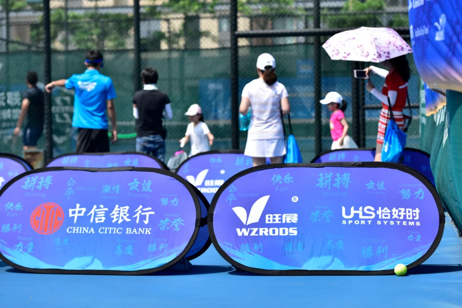 Pop-Up A-Frame Banner at 2019 Youth Tennis Circuit