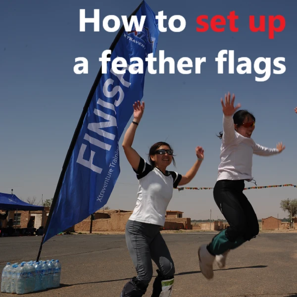 feather flags,text:how to set up a feather flag